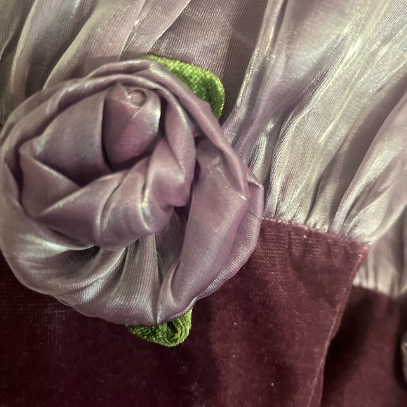 3 deep purple and lavender with green accents vintage stockings 🎄⭐️⭐️ - Picture 6 of 11